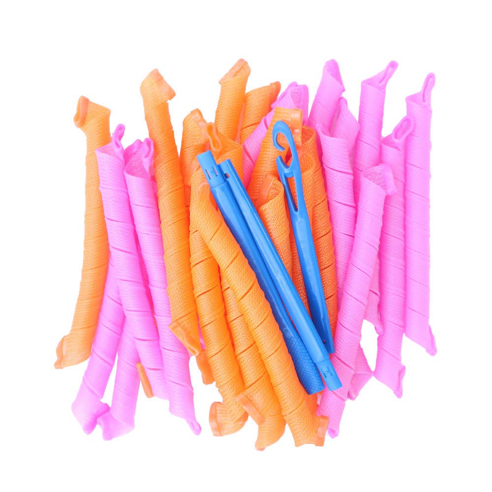 Rulos Para El Pelo Rulos for el cabello (30/45/55/65 cm) sin forma de onda, rizos redondos en espiral, rizador de pelo suave, rodillos mágicos for el cabello DIY Rulos Flexibles Para Rizar Pelo (Tama