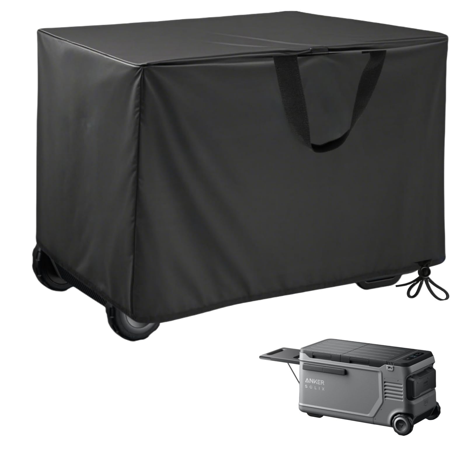 Electric Cooler Cover for Anker SOLIX EverFrost,500D Car Refrigerator Cover Waterproof 38x20x20 inch-for EverFrost 2 58L