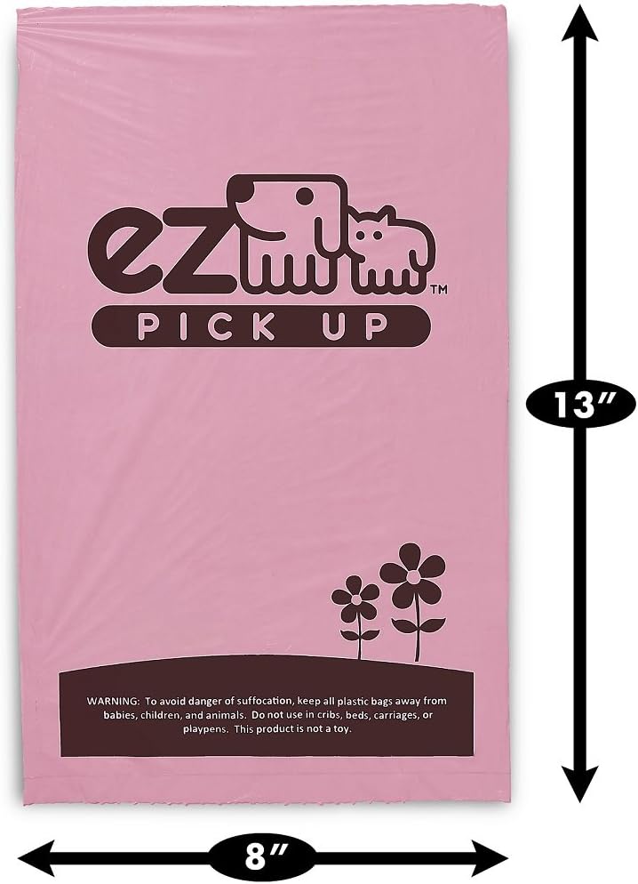 Effortless Cleanup: Review of 1000 EZ Pick Up Pet Waste Bags in Pink