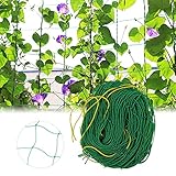 Gxhong Red de Escalada con Malla Grande, Red de Soporte de 1,8mx 5m para Plantas Trepadoras, Red de Ayuda para Trepar Plantas para el Crecimiento perfecto de Pepinos, Pomates y Plantas Trepadoras