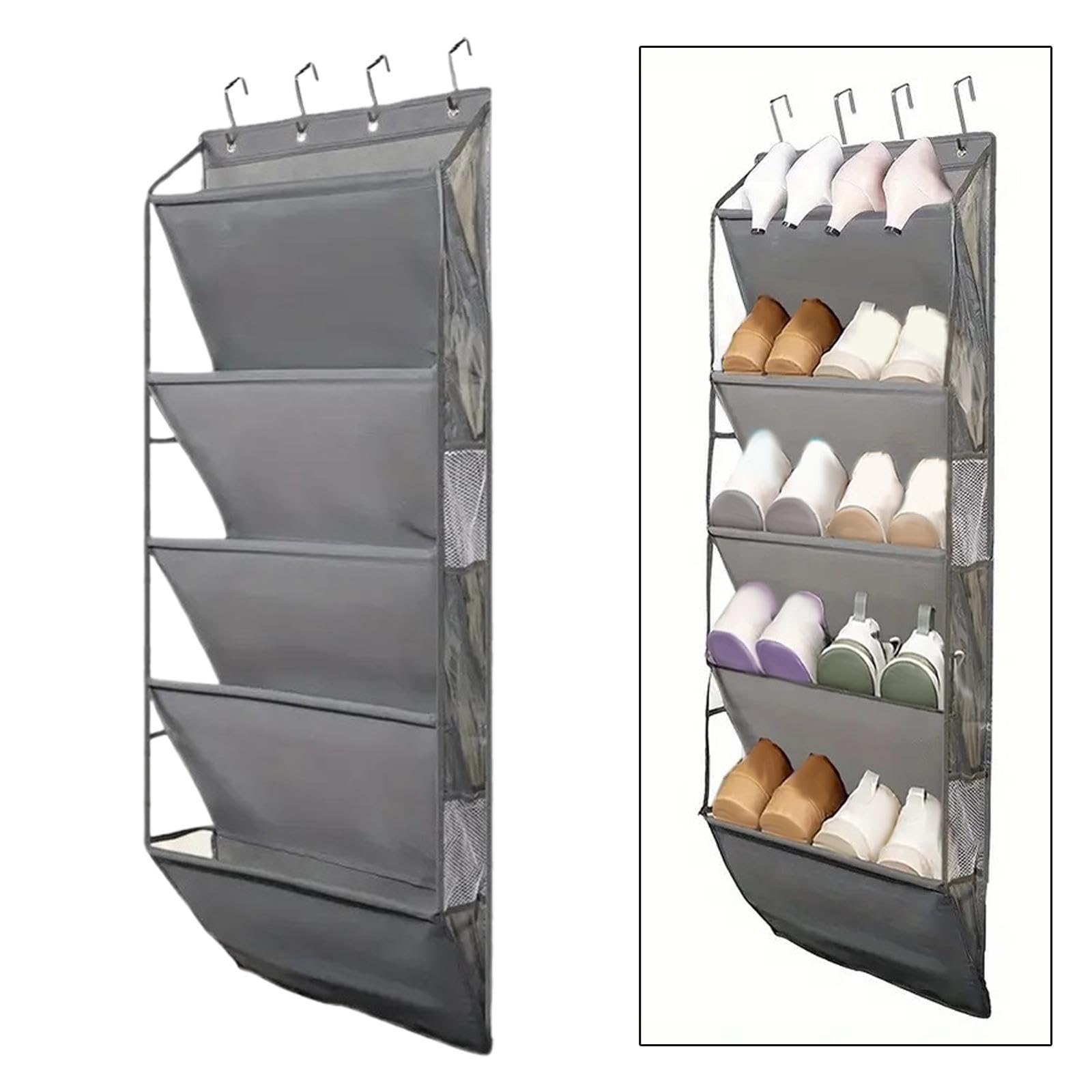 Basics Organizer Für Die Tür Mit 24 Fächern, Schwarz, 47 X
