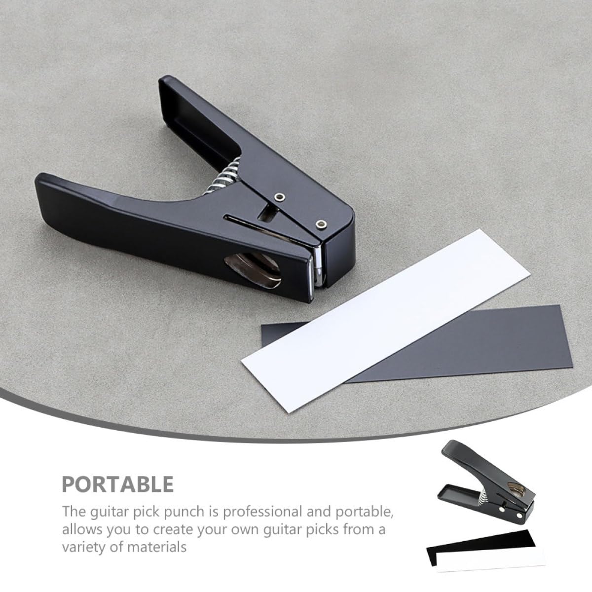 Punzón de Púas de Guitarra Negro R26e para Bricolaje