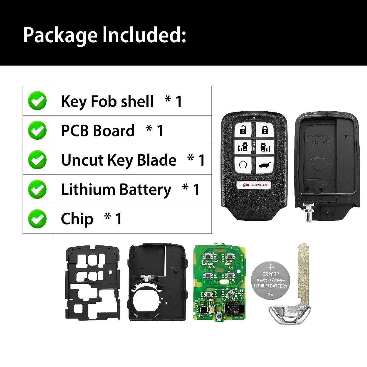 OEM 2018-2020 HONDA ODYSSEY Driver #1 smart keyless remote