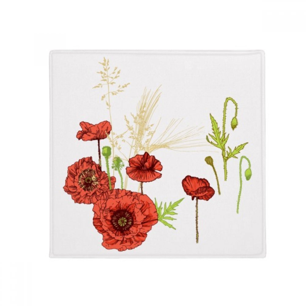 Tapis de sol corn poppy anti glisse pour cuisine et animaux domestiques