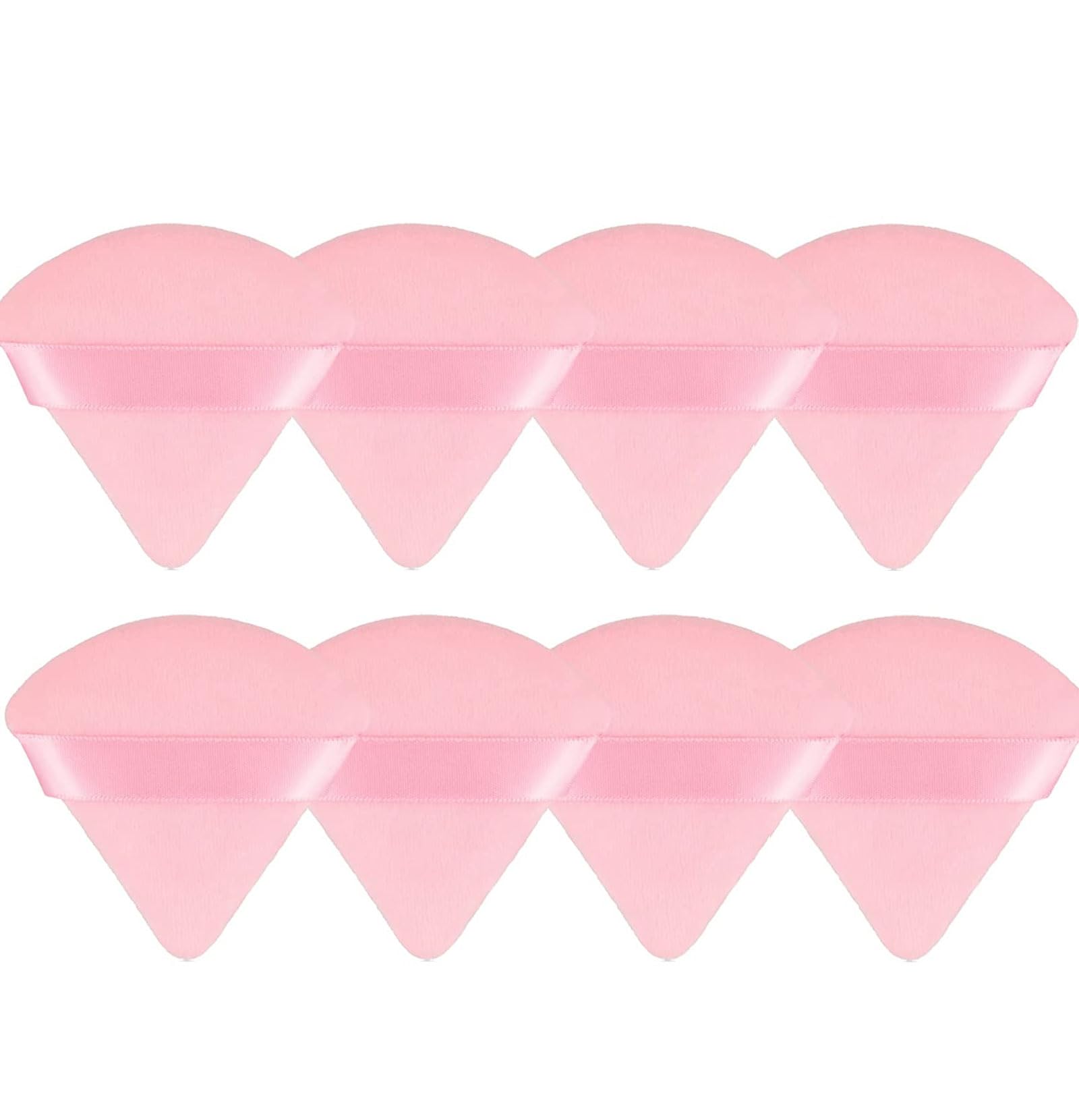 8 Pieces Triangle Powder Puff Face Soft Triangle Makeup Puff Velour Cosmetic Foundation Blender Sponge Beauty Makeup Tools