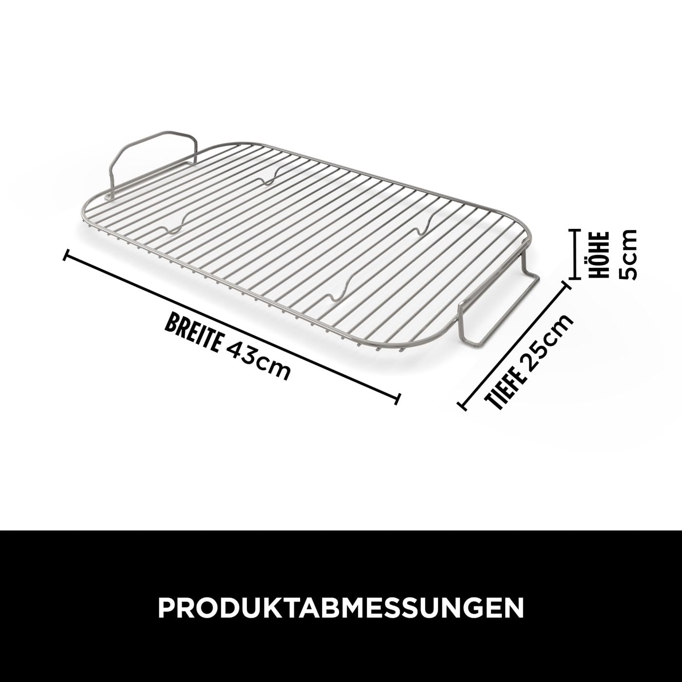 Ninja Woodfire XL Röst- & Räucher-Grillrost, perfekt zum Räuchern großer Fleischstücke, leicht zu reinigen, offizielles Zubehör, kompatibel mit Ninja Woodfire XL BBQ Grill OG850/OG901, XSKOGXLRSRKEU
