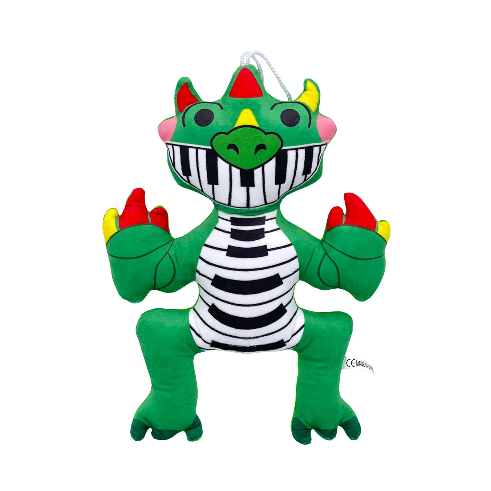 Benolls Smiling Critters Plush CatNap/Doyday/Craftycorn, Soft Stuffed Animal Pillow Doll for children and adults, (Pianosaurus-A)