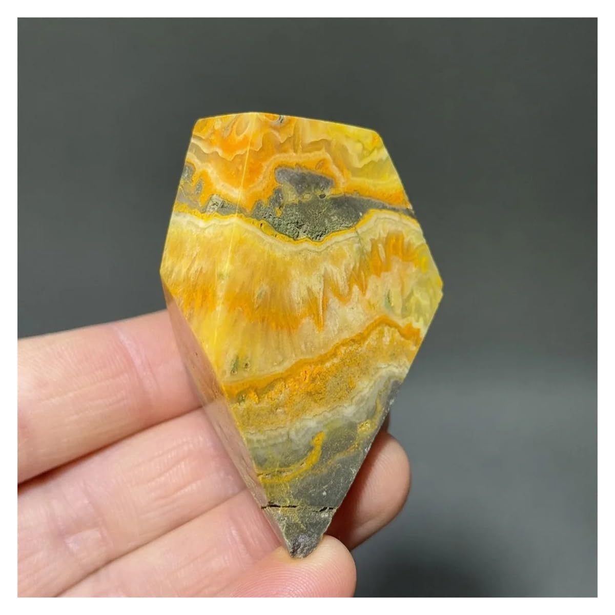 LQYXGS Crystal Stone Home Decor Rare Irregular Polyhedral Natural Mineral Specimen Home Decoration(56g)