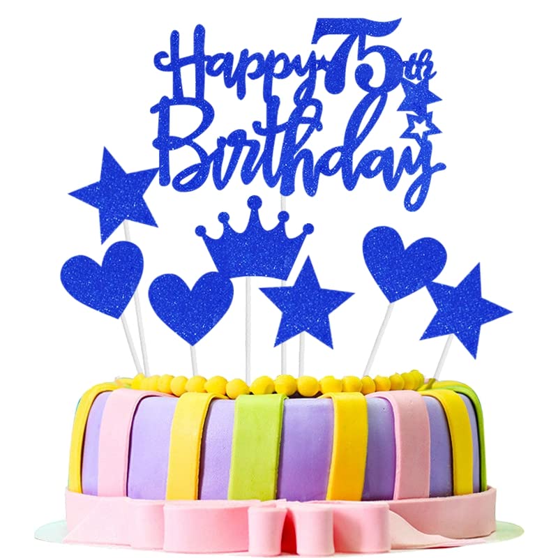 Set Decorazione Compleanno 90 Anni Uomo - Palloncini Blu, Striscione E Decorazioni Per Torta, Tema Blu