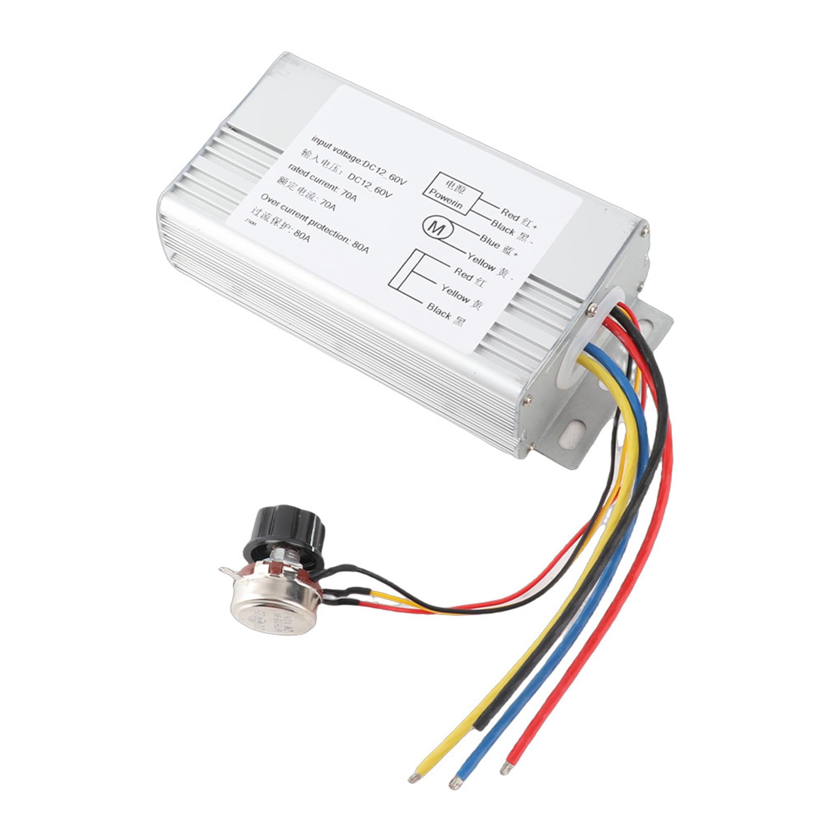 DZS Elec 1pc DC Motor Speed Controller 9-60V Forward/Reverse High Power PWM Control Switch