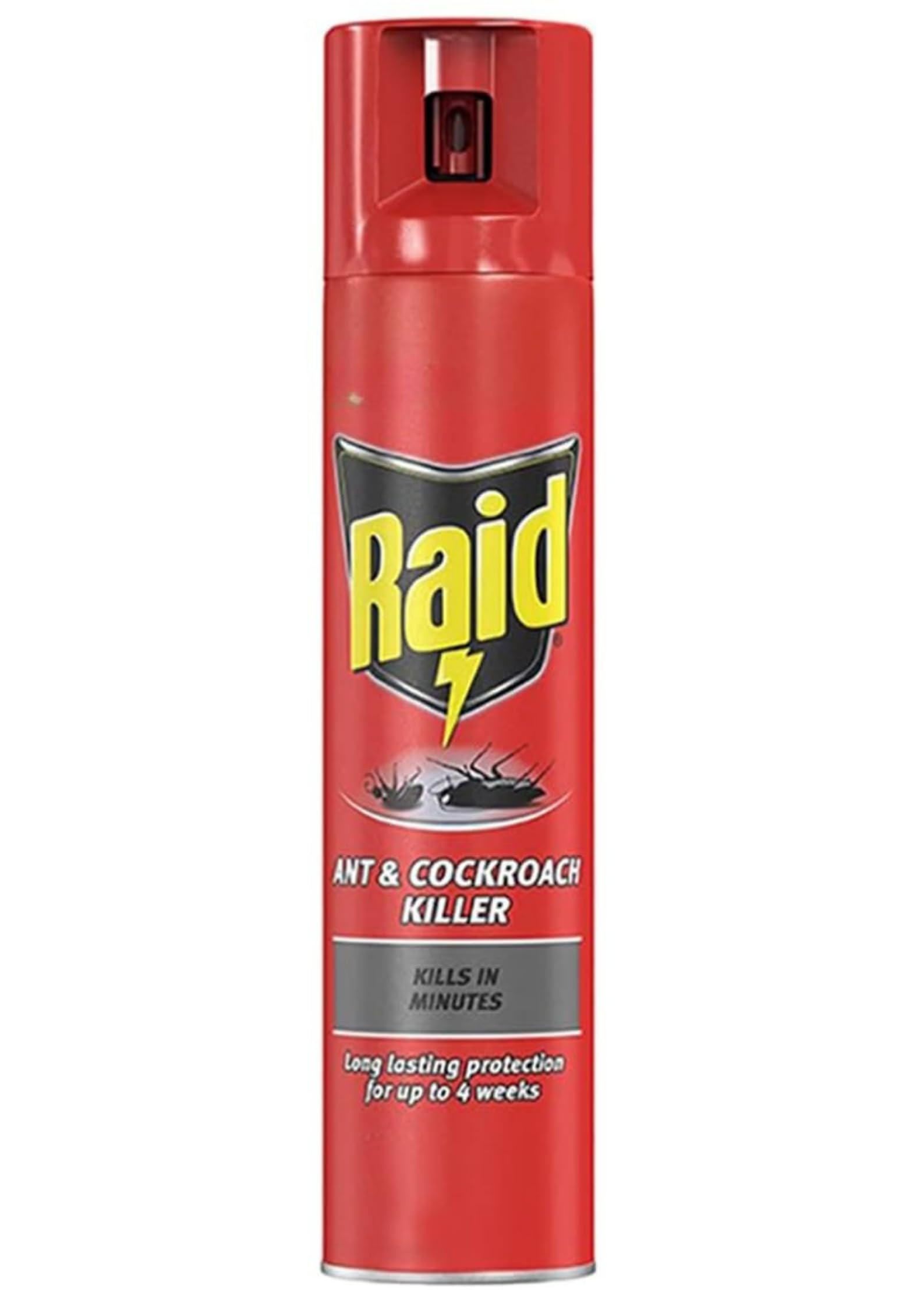 Raid Ant & Cockroach Killer Spray Indoor Use Bug Treatment In Minutes Long Lasting 4 Weeks 300ml with Welari Thank You Card |(1 Pack) (1 x 300ml)