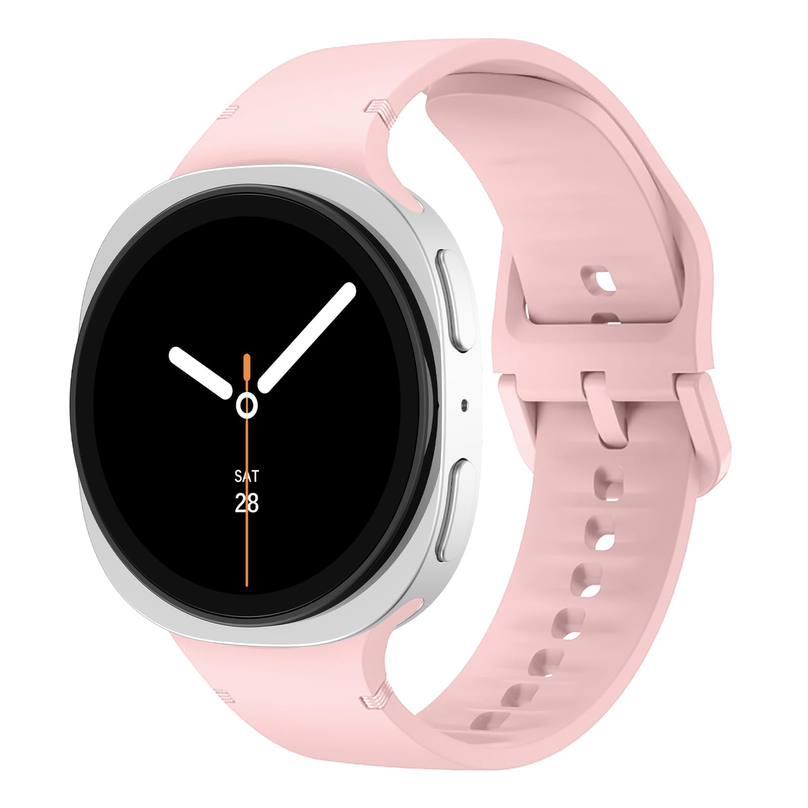 Sport Band für Samsung Galaxy Watch 9 8 Armband 40mm 44mm/Watch8 Classic 46mm Damen Herren,Weiches Silikon Sportarmband No Gap Band für Galaxy Watch 8 Classic Armband 46mm/Watch 9 8 44mm 40mm Strap