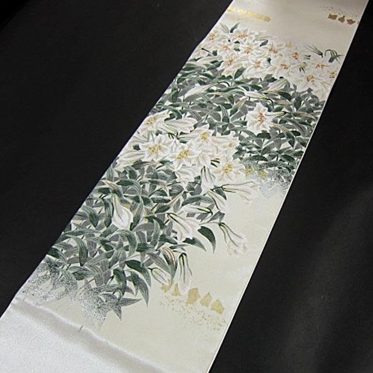 新品西陣織引箔高級袋帯 【真珠・本金箔】綿芯御仕立て付き 桐
