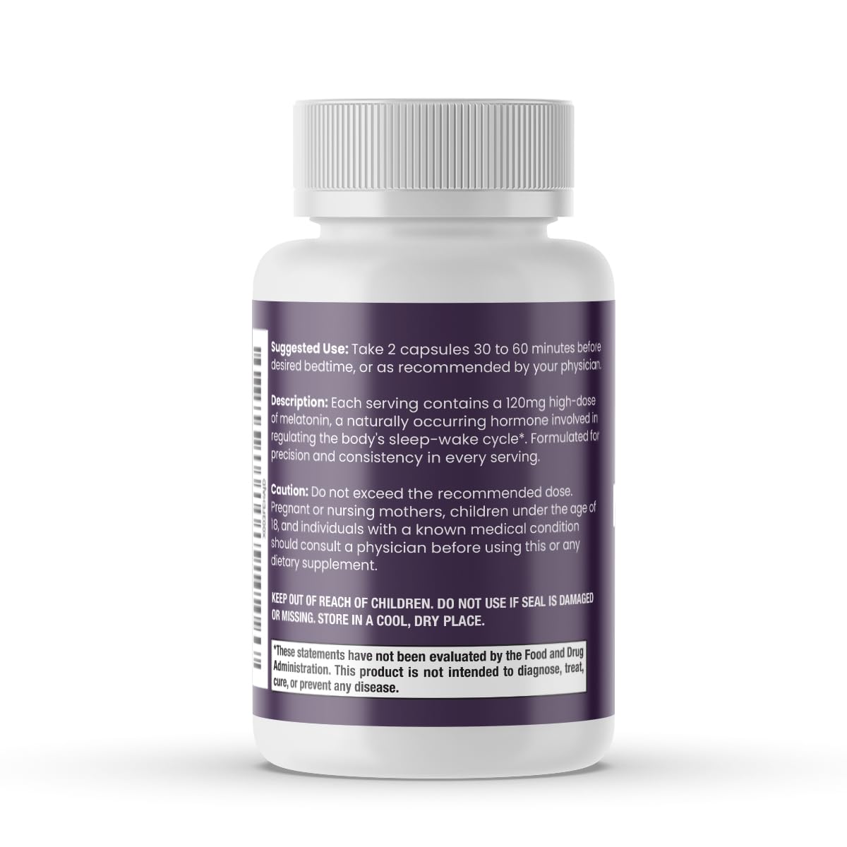 Melatonin 120mg High Dose Extra Strength (60 Capsules) — Amazon image 9