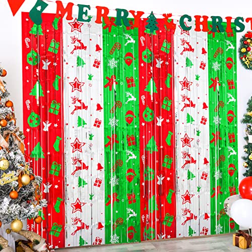 Rideau de Noël en aluminium tricolore pour sublimer votre soirée pull moche en famille