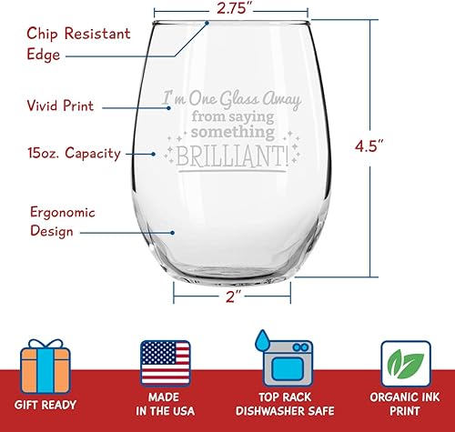 Miniatura 2 de Juego de 4 copas de vino divertidas sin tallo (15 onzas) - Divertido regalo de copas de vino para mujeres, fiestas, eventos, diversión de anfitrión,