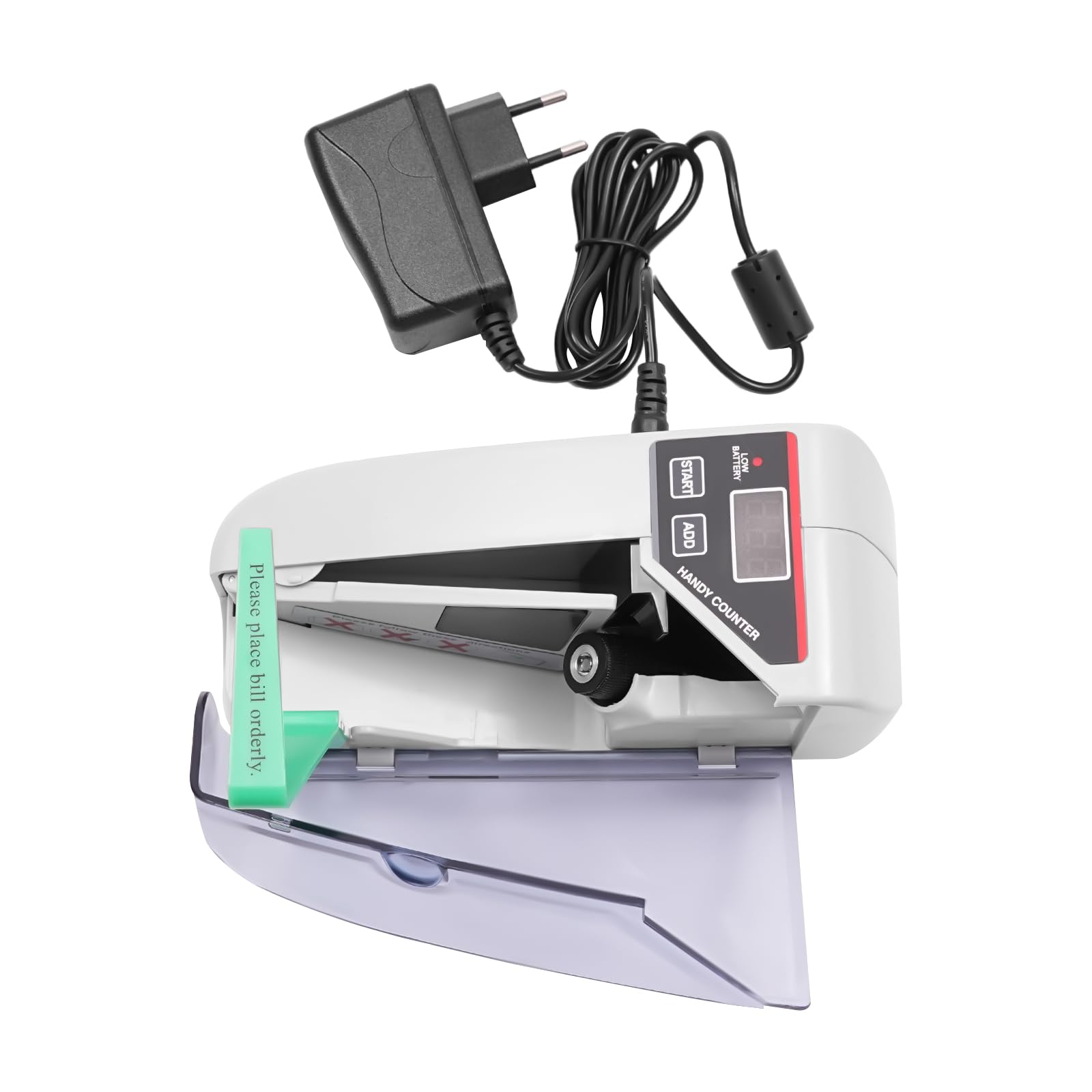 V30 - Contapoldi portatile, 600 fogli/minuto, mini contatore di denaro per l'uso in banche, negozi o altri luoghi
