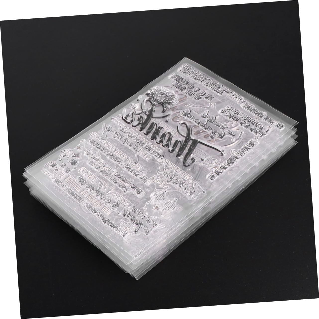 SHINEOFI Clear Stamp 8 Stück Silikonstempel Transparent mit Kreativen Mustern für Kinder und Anfänger zum Scrapbooking und Basteln im Kindergarten und Vorschulalter Zufälliger Stil