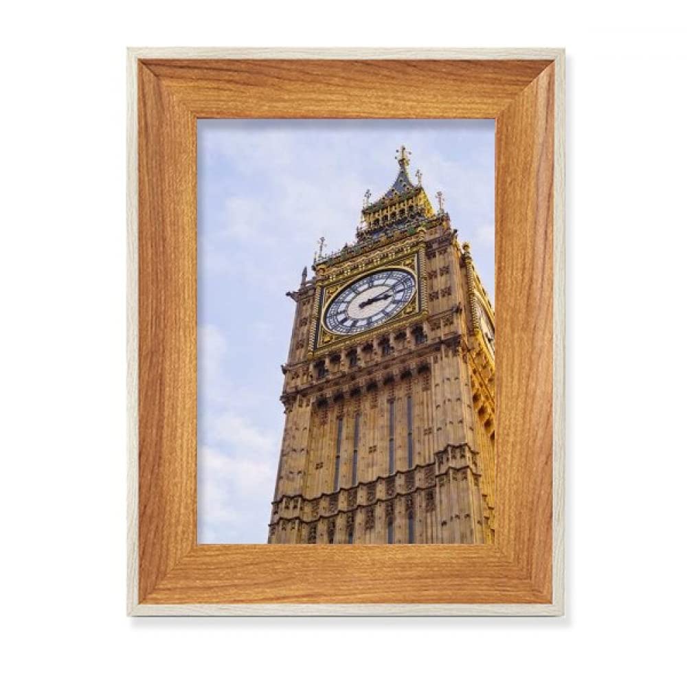 Cadre de photo Big Ben ciel bleu pour une ambiance de bureau épurée