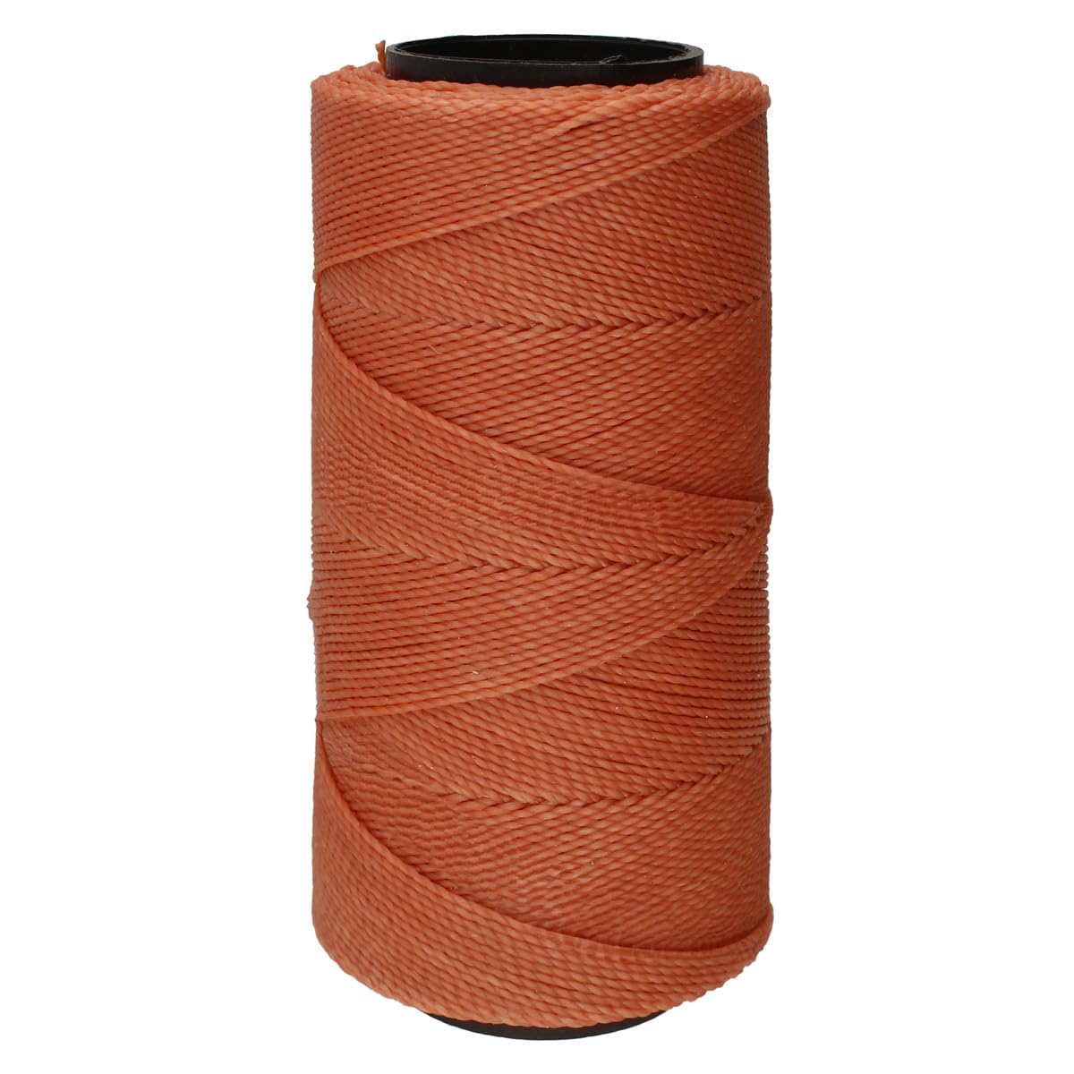 The Beadsmith Knot It Cordon en polyester ciré - Couleur pêche - 0,7 mm de diamètre - Cire claire, 144 m par bobine - Pour fabrication de bijoux, macramé, bracelets d'amitié et loisirs créatifs