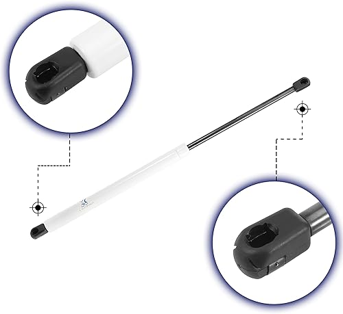 Miniatura 4 de X AUTOHAUX 2 unids 20 pulgadas 100 libras blanco universal gas resorte amortiguador soportes de gas para RV coche barco