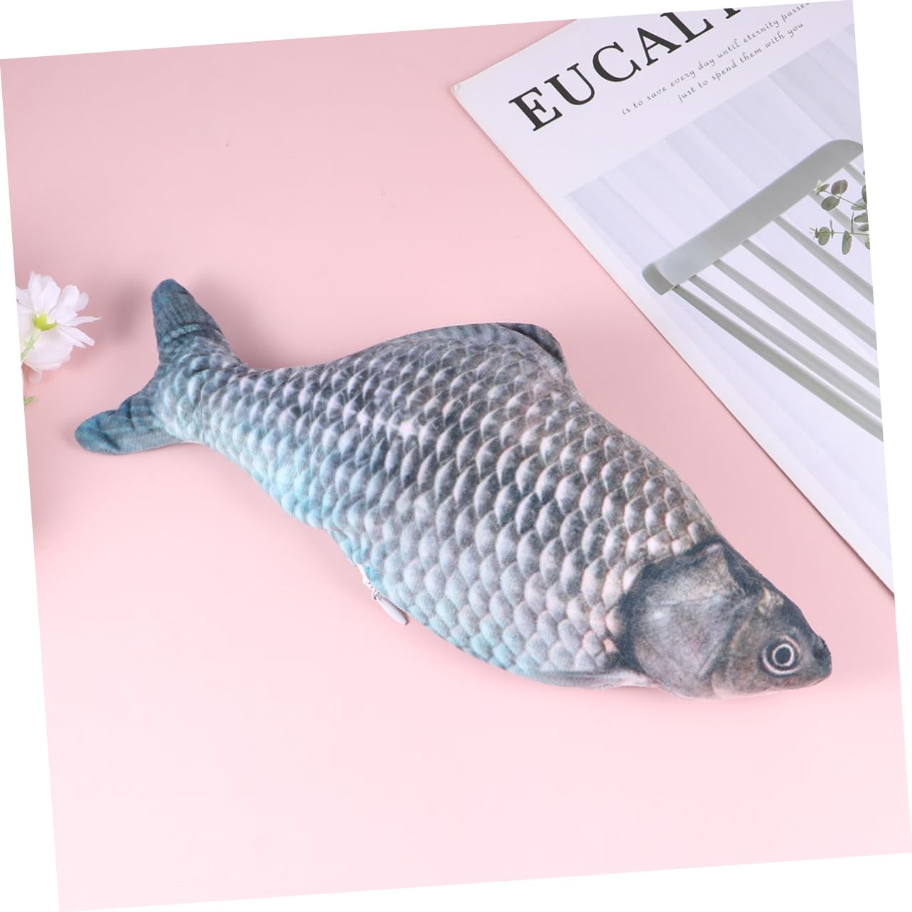 Happyyami 3stücke USB-wiederaufladbares Katzen-Spielzeug Elektronisches Springendes Fisch-Spielzeug Aus Plüsch Für Katzen Interaktives Katzenspielzeug Spiel Und Bewegung