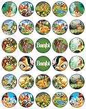 30 x Edible Cupcake Toppers Themed of The Bambi of Edible Cake Decorations | Uncut Edible on Wafer Sheet