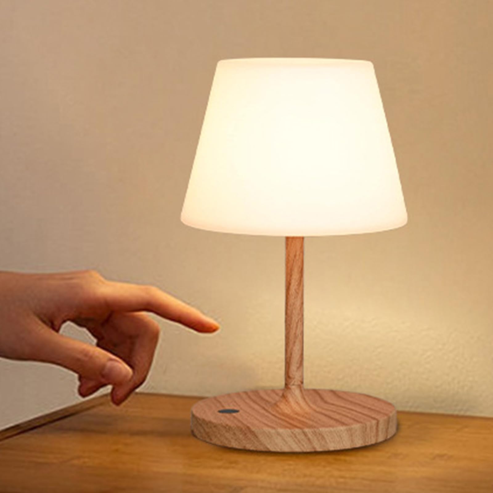 Moderna lámpara de noche ajustable, portátil, táctil, regulable, lámpara de lectura para el hogar y actividades de campamento, lámparas de mesa recargables e impermeables