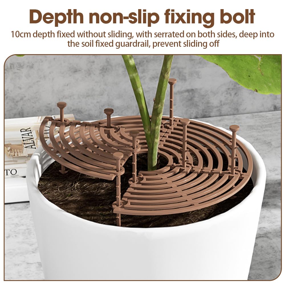 mizikuu 4 Pièces Protection Plante Chat, 30cm Grille Protection Plante Cadre de Grille de Couverture avec 16 Clous de Sol pour Plantes en Pot Grille Pot Fleur de Couverture de Jardin