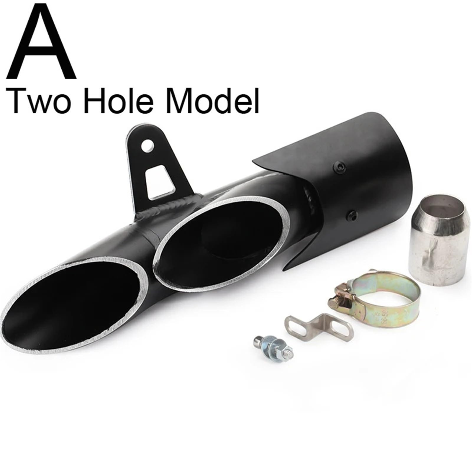 Uitlaat eindpijp Rura wydechowa motocykla Slip On Tłumik do CMX 500 CMX500 GSX-R750 GSXR750 GSXR 750 YZF R6 YZF-R6 ZX6R ZX636 ZX6R uitlaat flexibele buis(THREE HOLE CARBON)