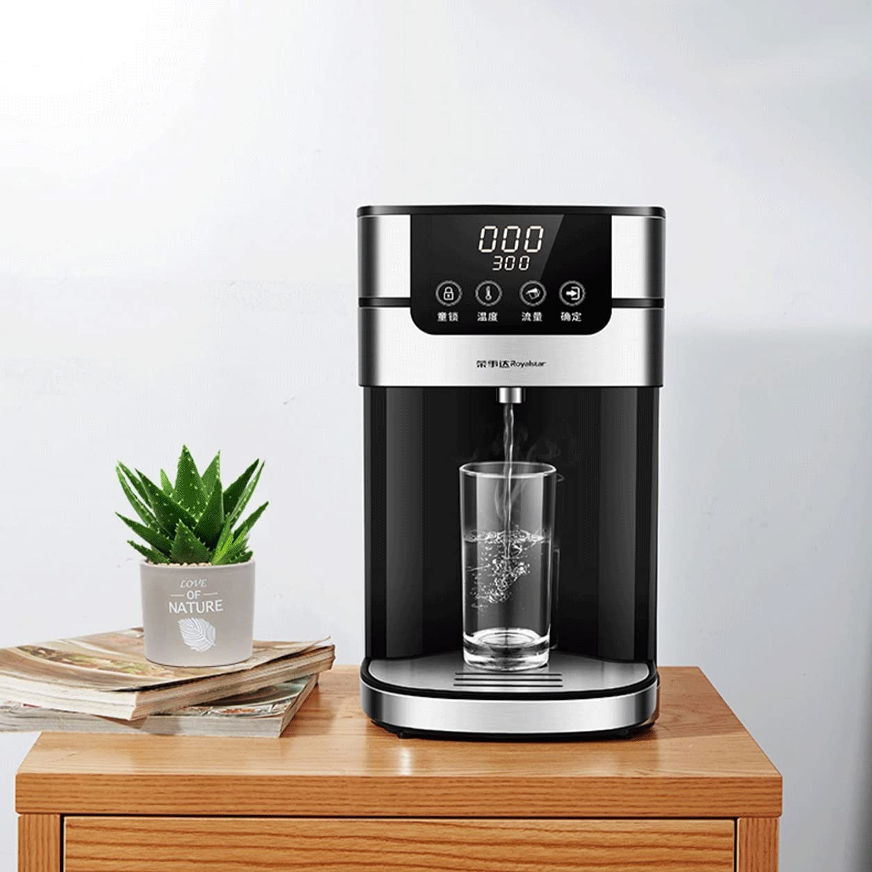 Dispenser per refrigeratore d'Acqua, Filtro a Calore istantaneo e Design con Blocco Bambini, Calore per Piccole Famiglie, purificazione Automatica, Bevande, Cucina per Ufficio, Fun