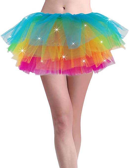 tutu skirt rainbow
