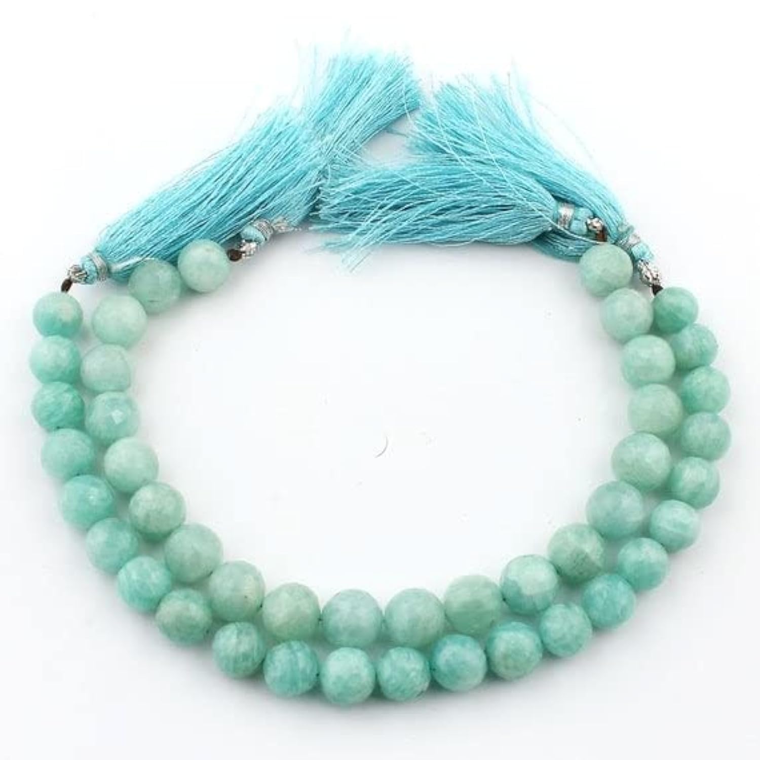 Perles amazonite facettées 9mm pour remplacer vos anciens composants de collier