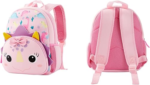Miniatura 5 de Mochila preescolar de neopreno para niños pequeños mochila de almuerzo impermeable para niños y niñas Dinosuar Girl