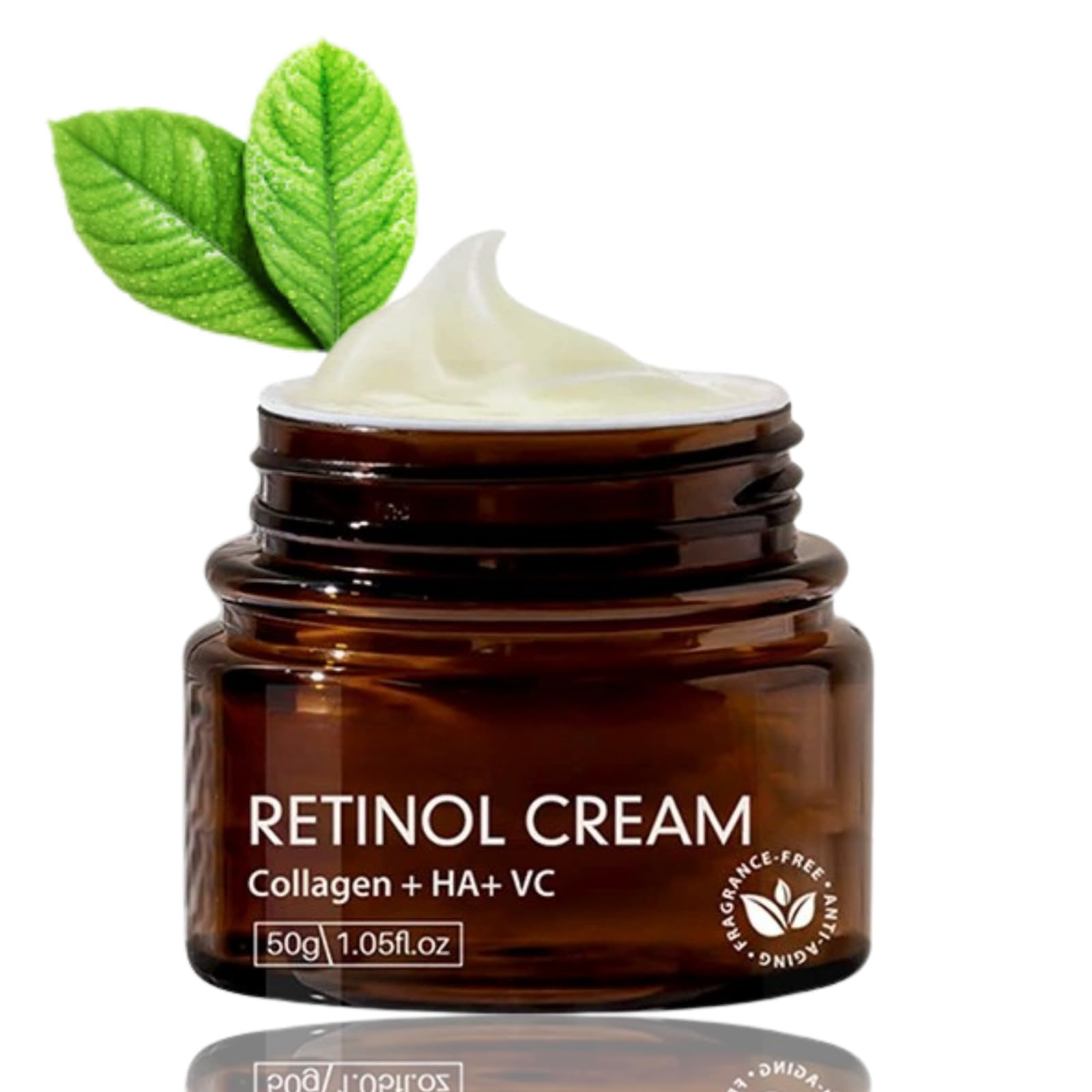 Retinol Cream 2.5% - Anti-Aging Face Cream with Collagen, Hyaluronic Acid & Vitamin C - Collagen Face Cream That Helps Skin Regenerating Reduce Fine Lines, Age Spots - Best Wrinkle Cream That Works