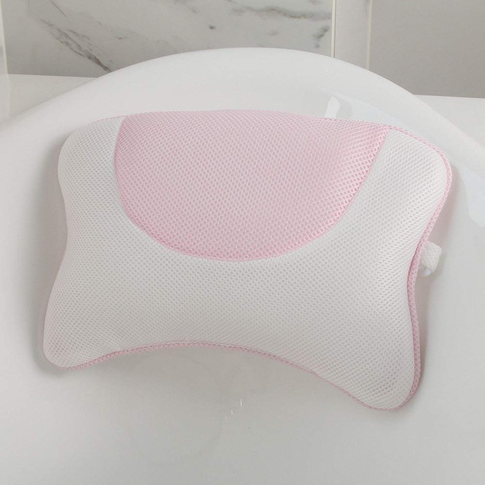 HAIBI Oreiller De Bain, Coussin De Baignoire 3D Mesh Neck Back Spa Coussin Coussin Neck Back Support Non-Slip Comfort Bathtub Headrest