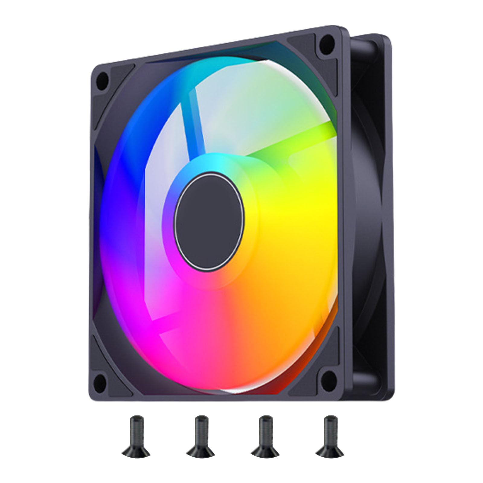 NOLOWY Cooling Fan 120mm Cooling Fan 1200RPM Computer Case Quiet Fan 12V CPU Cooling Fan with Light Provide Efficient Ventilation