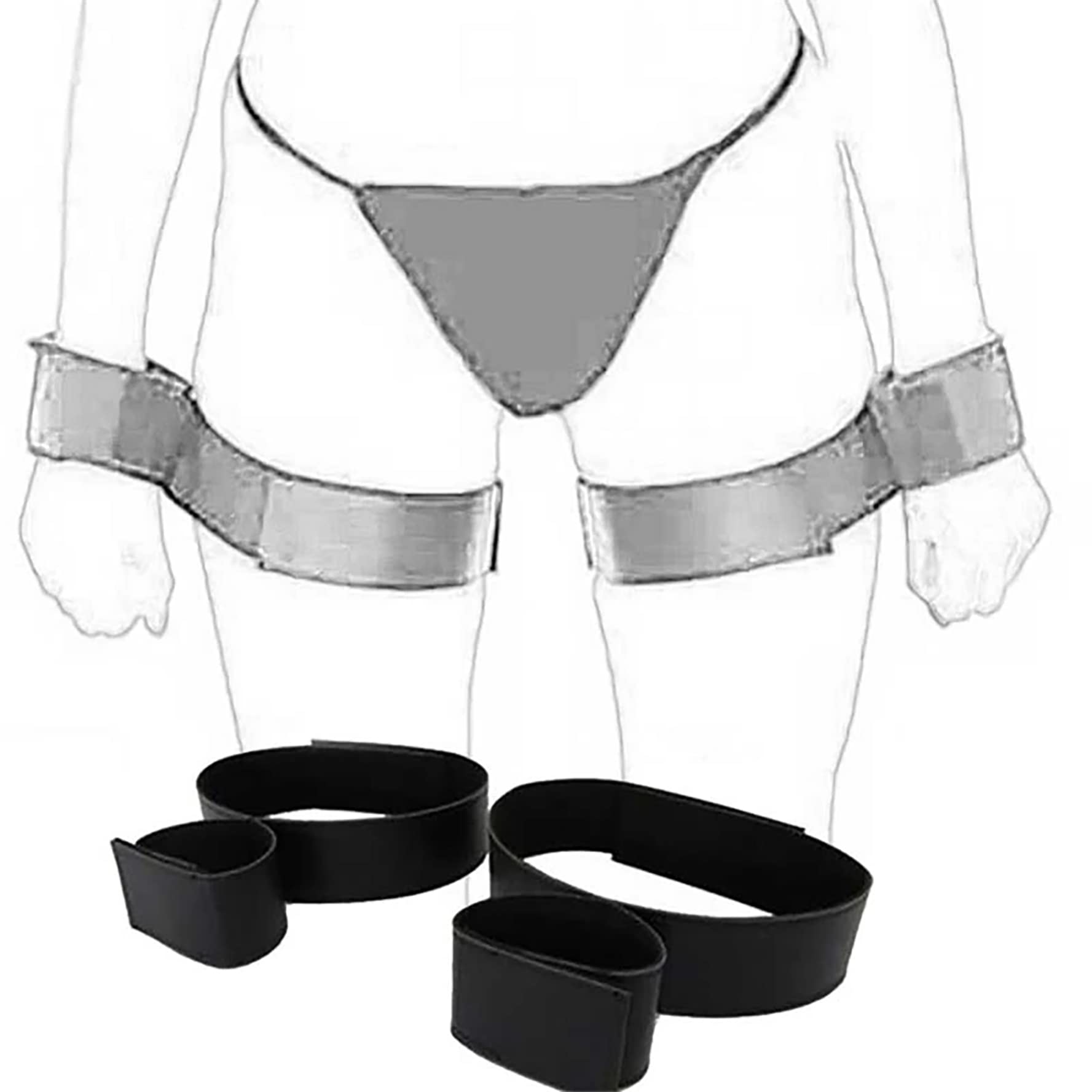 Aprobdsm Sex Bondage Pillow Handcuffs Set, Thigh Wrist - View #8