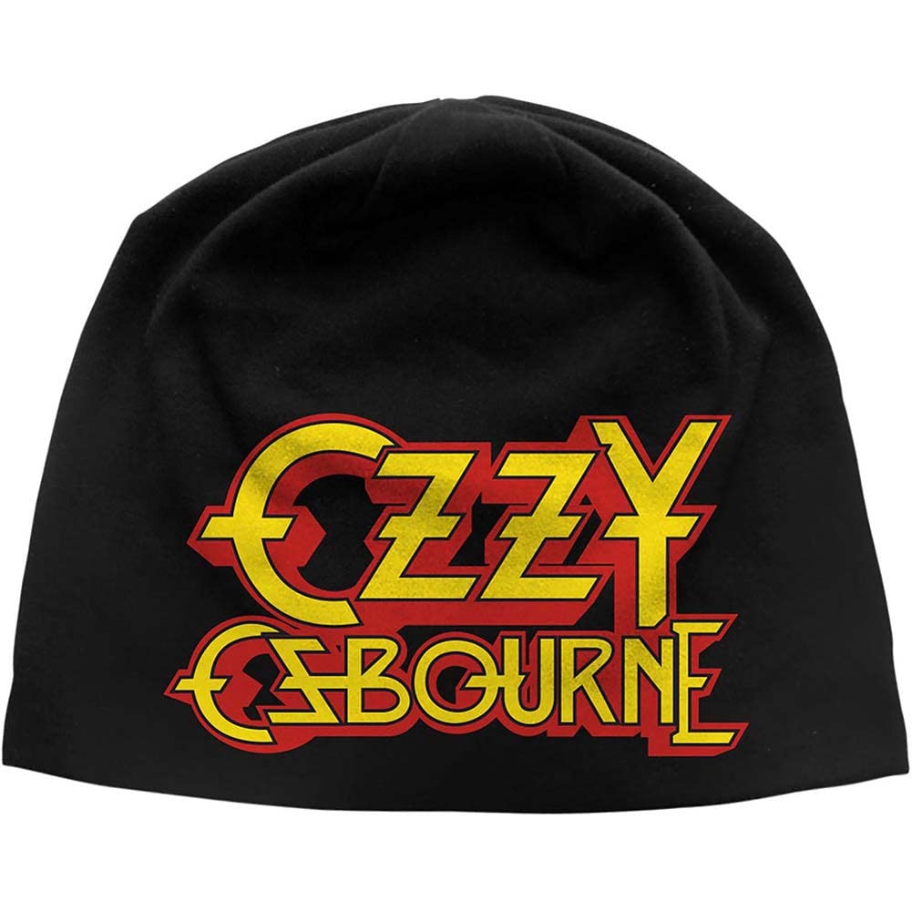 Ozzy Osbourne Men's Black Jersey Beanie
