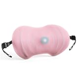 Lumbar Support Pillow, Ergonomic Back Cushion for Office Chair, Memory Foam Car Lumbar Pillow Lower Back Pain Relief with Adjustable Straps, Back Support Pillow for Car, Office, Home(Pink)