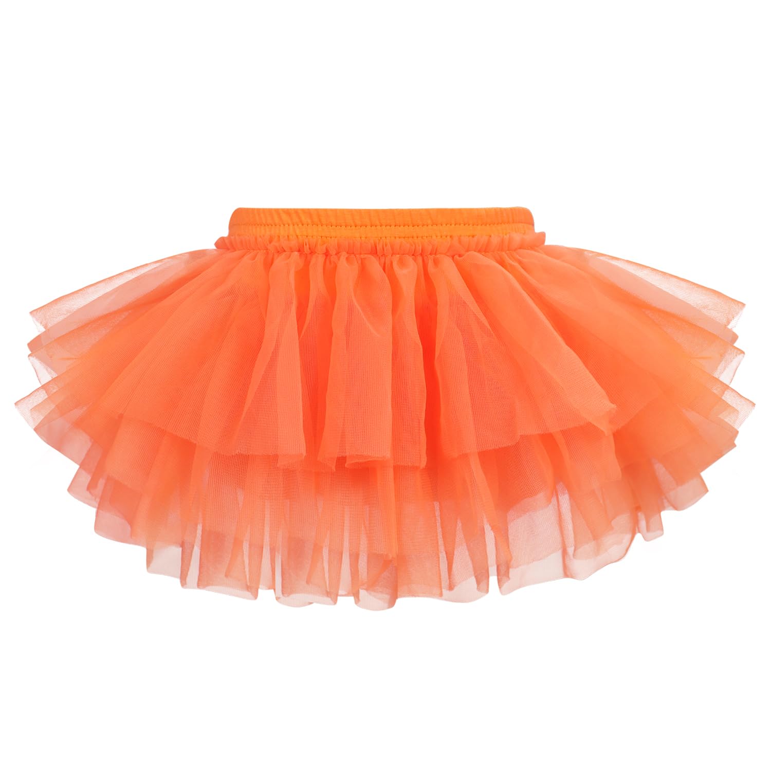 Baby Girls Soft Fluffy Tutu Skirt with Diaper Cover, Tulle Dress Skirt 3 Layers Soft for Newborn,Toddler