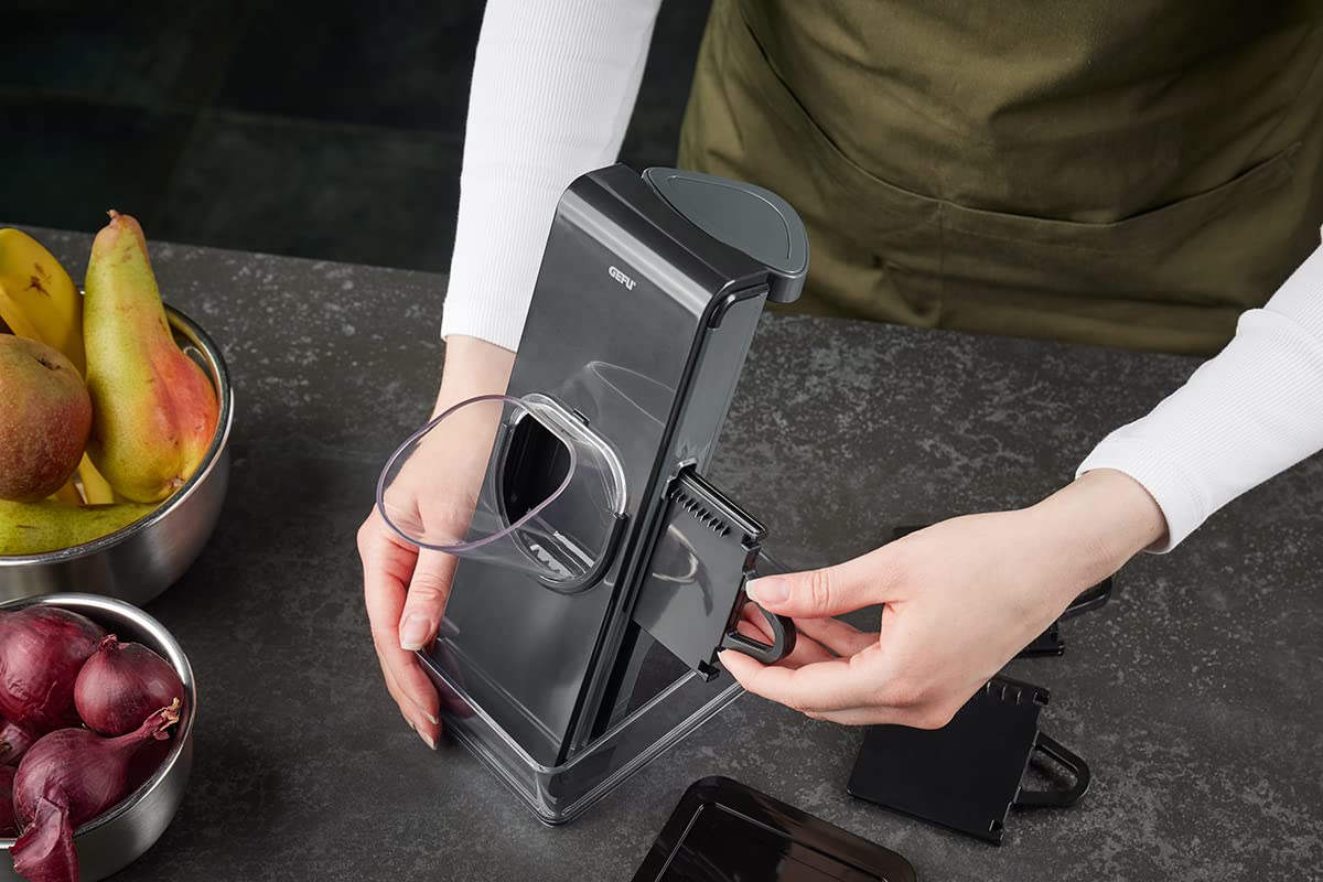 GEFU Gemüsehobel STANDO - Profi Mandoline für Scheiben & Julienne