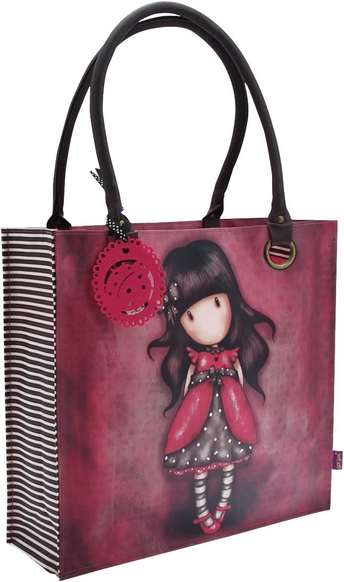 Santoro Gorjuss Ladybird 291GJ06 Large Coated Shopper Bag Multicoloured