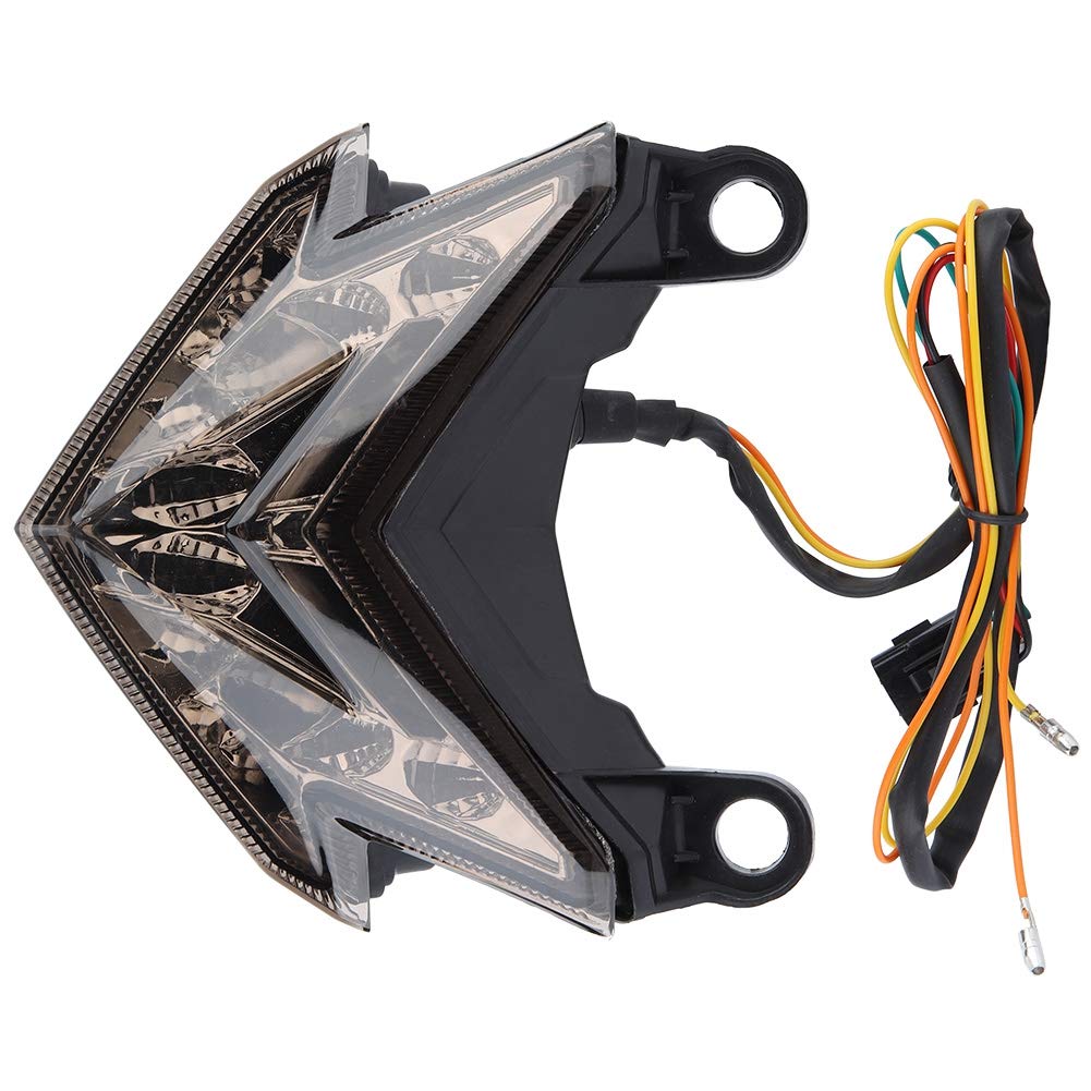 Yctze Luce di stop per motocicletta a LED, fanale posteriore per fanale posteriore per Z800 2013 2014(Nero)