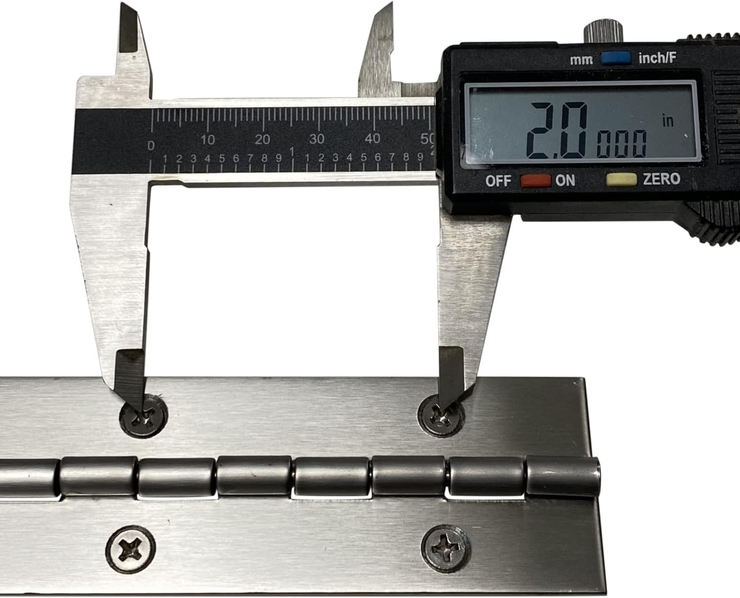 Heavy Duty 1.5" x 72" Stainless Steel Piano Hinge - .060" Thick - ¾" S.S. Screws Included - 3 Pack