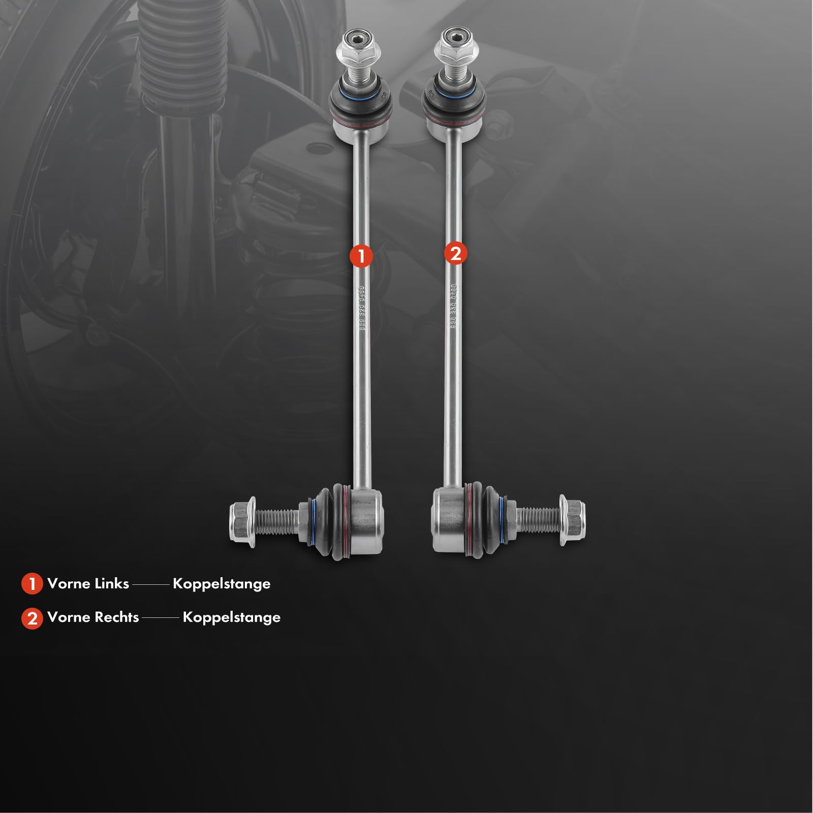 Barre Di Accoppiamento Per Mercedes Viano E Vito W639 - Assale Anteriore Sinistro/Destro Con Dado, Ricambio Originale