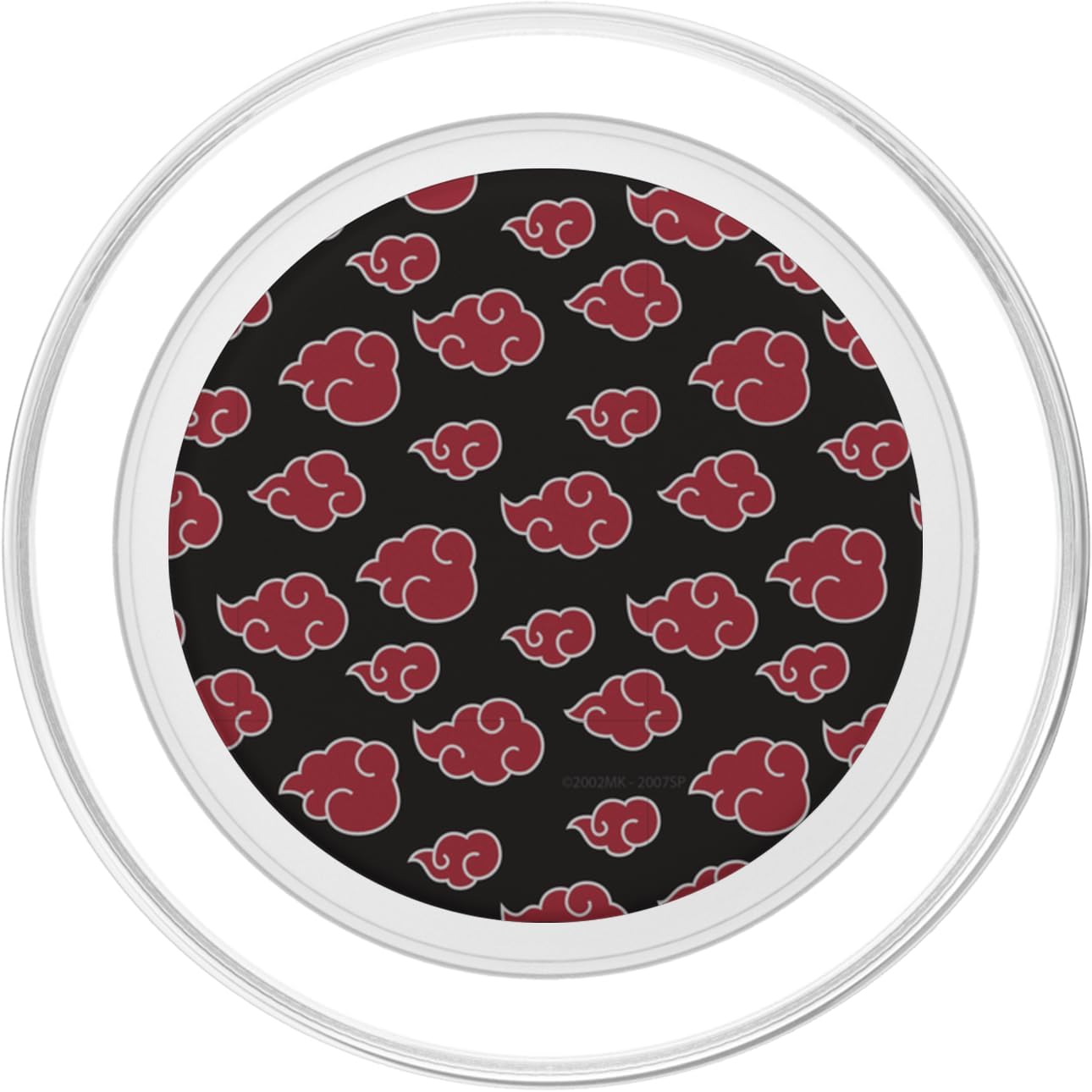Naruto Shippuden Repeating Akatsuki Clouds Pattern Anime PopSockets PopGrip for MagSafe