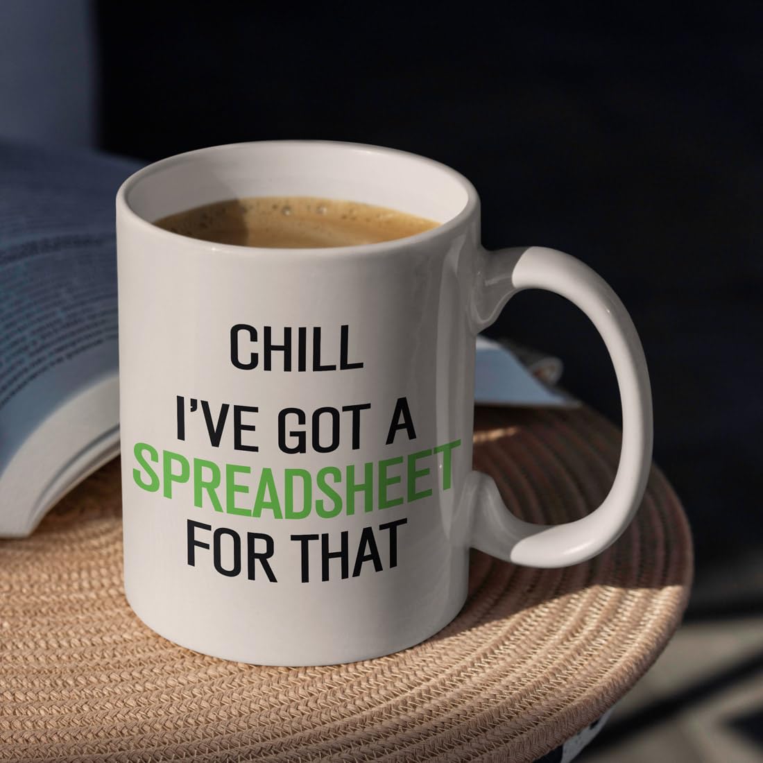 "Relax I Have A Spreadsheet For That" Funny Coffee Mug - 11 Oz Ceramic Mug For Data Analysts, Accountants, Office Gifts - View #10