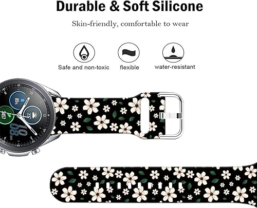 Miniatura 3 de Correas de reloj deportivas compatibles con Samsung Galaxy Watch 7/FE/6/5/4 1.575 in 1.732 in/Galaxy Watch 6 Classic 1.850 in 1.693 in/Watch 3 1.614
