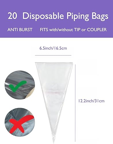 Miniatura 3 de Puntas de tuberías con bolsas de St. Honore crea impresionantes diseños de ondas en V y decora con facilidad